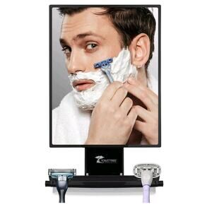 Fogless Shower Shaving Mirror Razor Holder Squeegee and Organizer Toilettree New